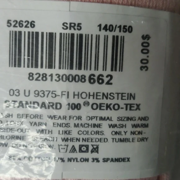 Hanna Andersson Pink and White Footed Tights Size 140/150 10-12 Nwt - Picture 4 of 6